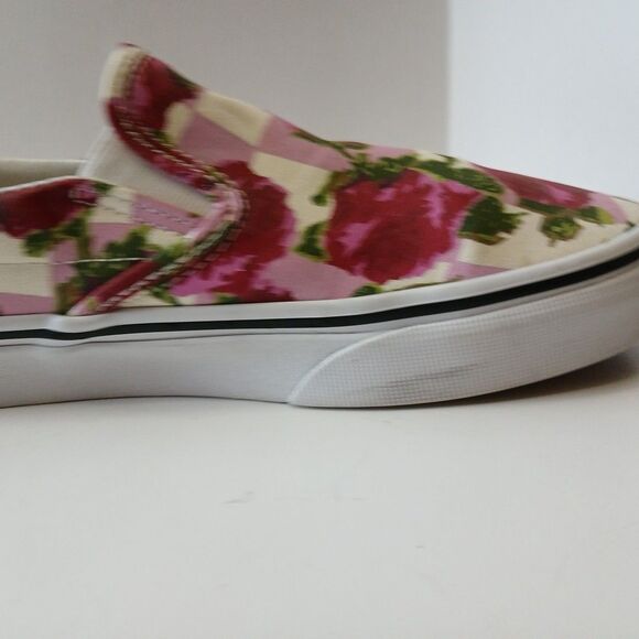 Vans Classic Slip-on Romantic Floral Canvas Pink  Shoes  Womens 7-Mens 5.5 - Picture 7 of 16